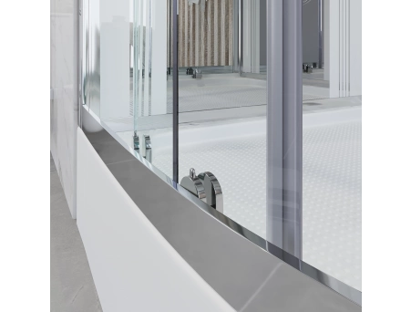 Душевая кабина Niagara Ultra NG-708-01 90x90 с высоким поддоном, прозрачным стеклом с рисунком 7080164 - фото 8