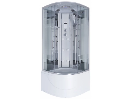 Душевая кабина Niagara Ultra NG-709-01 100x100 с высоким поддоном, прозрачным стеклом с рисунком 7090164