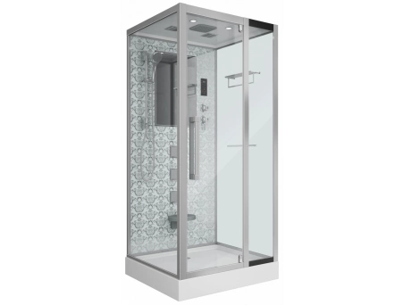 Душевая кабина Niagara Luxe NG-7714W 100x90 с низким поддоном, прозрачным стеклом 7714W