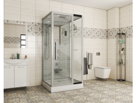 Душевая кабина Niagara Luxe NG-7714W 100x90 с низким поддоном, прозрачным стеклом 7714W - фото 2