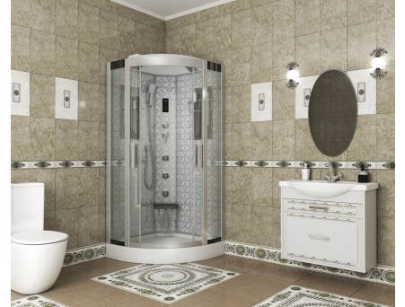 Душевая кабина Niagara Luxe NG-7715W 90x90 с низким поддоном, прозрачным стеклом 7715W - фото 2