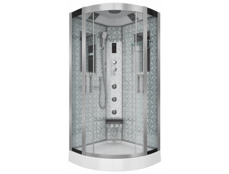 Душевая кабина Niagara Luxe NG-7715W 90x90 с низким поддоном, прозрачным стеклом 7715W