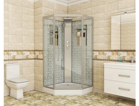 Душевая кабина Niagara Luxe NG-7799WBK 90x90 с низким поддоном, прозрачным стеклом 7799WBK - фото 2
