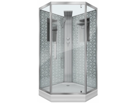 Душевая кабина Niagara Luxe NG-7799WBK 90x90 с низким поддоном, прозрачным стеклом 7799WBK