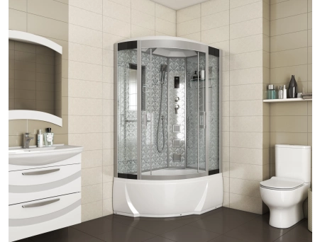 Душевая кабина Niagara Luxe NG-7712WR 80x120 с высоким поддоном, прозрачным стеклом 7712WR - фото 2