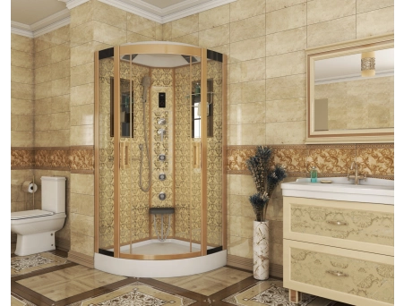 Душевая кабина Niagara Luxe NG-7715G 90x90 с низким поддоном, прозрачным стеклом 7715G - фото 2
