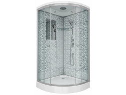 Душевая кабина Niagara Luxe NG-7701W 90x90 низкий поддон, прозрачное стекло