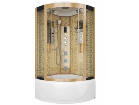 Душевая кабина Niagara Luxe NG-7710G 100x100 с высоким поддоном, прозрачным стеклом 7710G