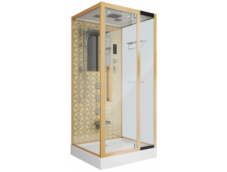Душевая кабина Niagara Luxe NG-7714G 100x90 с низким поддоном, прозрачным стеклом 7714G
