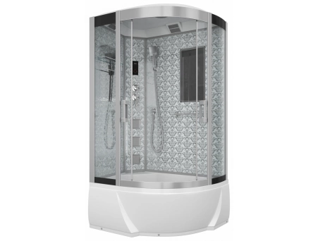 Душевая кабина Niagara Luxe NG-7712WL 80x120 с высоким поддоном, прозрачным стеклом 7712WL