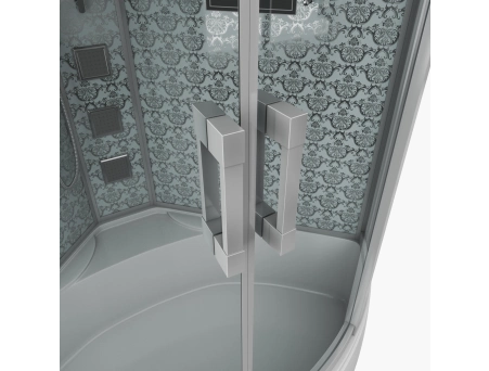 Душевая кабина Niagara Luxe NG-7744W 120x120 с высоким поддоном, прозрачным стеклом 7744W - фото 6
