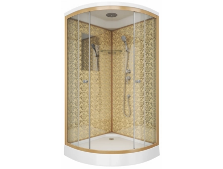 Душевая кабина Niagara Luxe NG-7702G 100x100 с низким поддоном, прозрачным стеклом 7702G