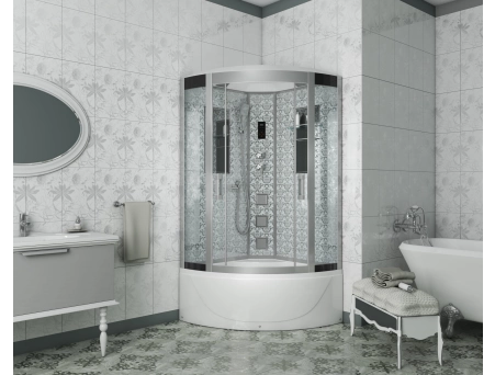 Душевая кабина Niagara Luxe NG-7710W 100x100 с высоким поддоном, прозрачным стеклом 7710W - фото 2