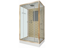 Душевая кабина Niagara Luxe NG-7772QG 120x90 низкий поддон, прозрачное стекло