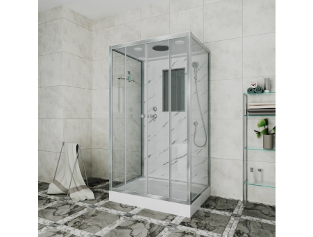 Душевая кабина Niagara Luxe NG-7772QM 120x90 с низким поддоном, прозрачным стеклом 7772QM - фото 4
