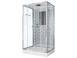 Душевая кабина Niagara Luxe NG-7772QW 120x90 низкий поддон, прозрачное стекло