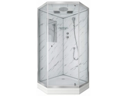 Душевая кабина Niagara Luxe NG-7702DM 100x100 низкий поддон, прозрачное стекло