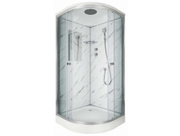 Душевая кабина Niagara Luxe NG-7701M 90x90 низкий поддон, прозрачное стекло