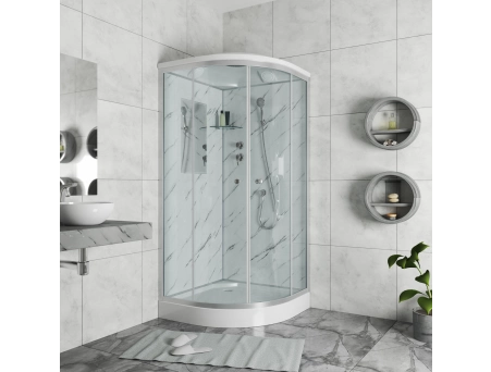 Душевая кабина Niagara Luxe NG-7701M 90x90 с низким поддоном, прозрачным стеклом 7701M - фото 4