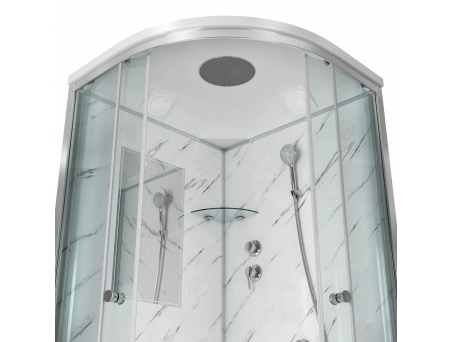 Душевая кабина Niagara Luxe NG-7702M 100x100 с низким поддоном, прозрачным стеклом 7702M - фото 3