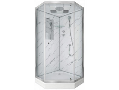 Душевая кабина Niagara Luxe NG-7701DM 90x90 с низким поддоном, прозрачным стеклом 7701DM