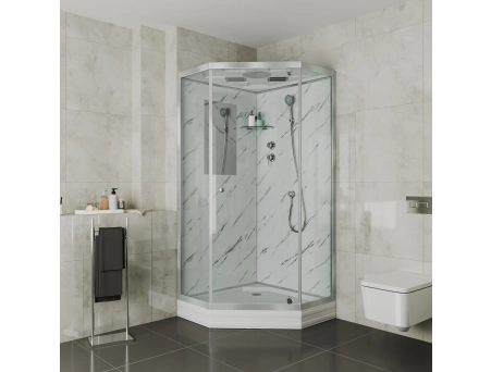 Душевая кабина Niagara Luxe NG-7701DM 90x90 с низким поддоном, прозрачным стеклом 7701DM - фото 4