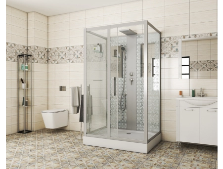 Душевая кабина Niagara Luxe NG-7711WBK 90x120 с низким поддоном, прозрачным стеклом 7711WBK - фото 2