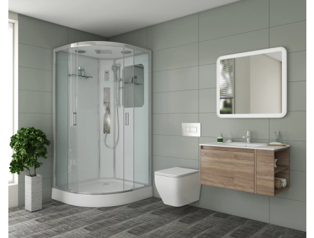 Душевая кабина Niagara Premium NG-6002-01G 100x100 с низким поддоном, прозрачным стеклом 60020114G - фото 2