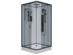 Душевая кабина Niagara Premium NG-6901-01GQ Black 90x90 низкий поддон, тонированное стекло