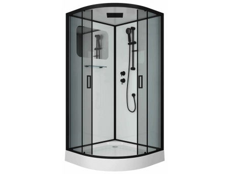 Душевая кабина Niagara Premium NG-6901-01 Black 90x90 с низким поддоном, тонированным стеклом 69010134BLACK