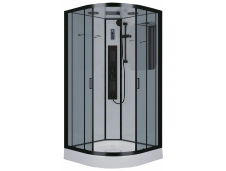 Душевая кабина Niagara Premium NG-6902-01G Black 100x100 с низким поддоном, тонированным стеклом 69020134GBLACK