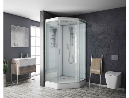 Душевая кабина Niagara Premium NG-6002-01D 100x100 с низким поддоном, прозрачным стеклом 60020114D - фото 2