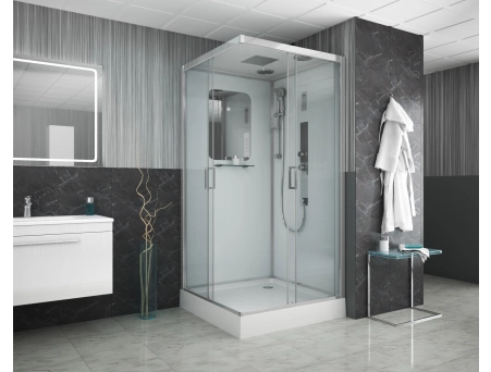 Душевая кабина Niagara Premium NG-6001-01GQ 90x90 с низким поддоном, прозрачным стеклом 60010114GQ - фото 2