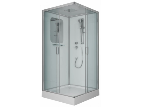 Душевая кабина Niagara Premium NG-6002-01Q 100x100 с низким поддоном, прозрачным стеклом 60020114Q