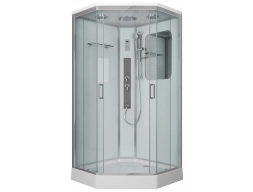 Душевая кабина Niagara Premium NG-6002-01GD 100x100 низкий поддон, прозрачное стекло