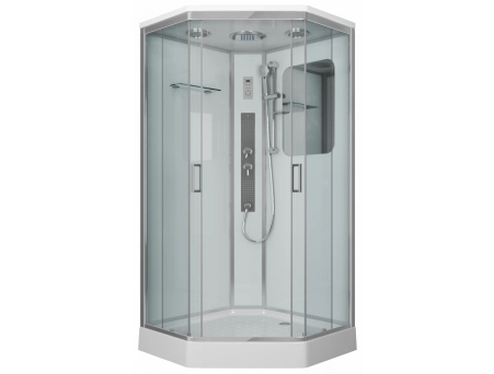 Душевая кабина Niagara Premium NG-6002-01GD 100x100 с низким поддоном, прозрачным стеклом 60020114GD