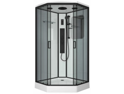 Душевая кабина Niagara Premium NG-6901-01GD Black 90x90 низкий поддон, тонированное стекло