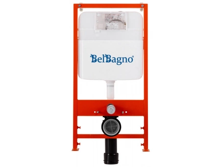 Инсталляция для унитаза BelBagno BB026 с хромированной смывной клавишей BB041CR - фото 4