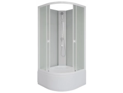 Душевая кабина Niagara Promo P80/40/MT/BK 80x80 высокий поддон, матовое стекло