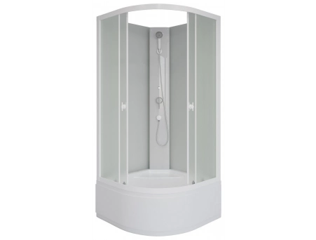 Душевая кабина Niagara Promo P80/40/MT/BK 80x80 с высоким поддоном, матовым стеклом