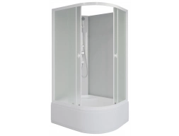 Душевая кабина Niagara Promo P90/80/40L/MT/BK 90x80 высокий поддон, матовое стекло