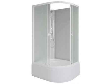 Душевая кабина Niagara Promo P90/80/40L/MT/BK 90x80 с высоким поддоном, матовым стеклом