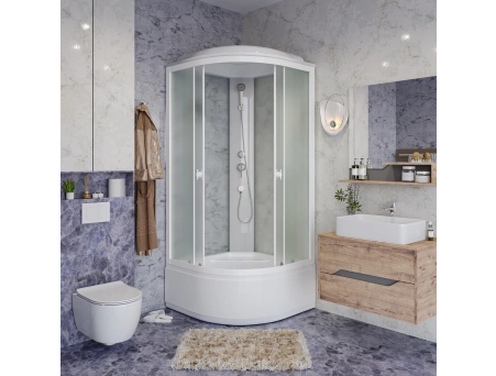 Душевая кабина Niagara Promo P90/40/MT 90x90 с высоким поддоном, матовым стеклом - фото 2