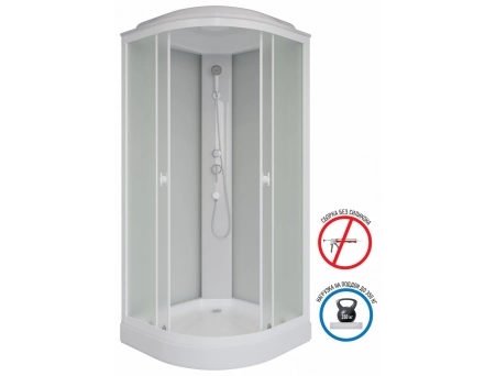 Душевая кабина Niagara Promo P90/13/MT 90x90 с низким поддоном, матовым стеклом - фото 2