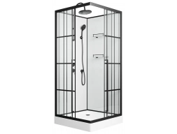 Душевая кабина Niagara Standart ST90/15QL/KL/BKT 90x90 низкий поддон, прозрачное стекло