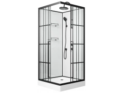 Душевая кабина Niagara Standart ST90/15QR/KL/BKT 90x90 низкий поддон, прозрачное стекло