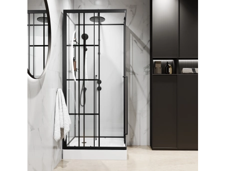 Душевая кабина Niagara Standart ST90/15QR/KL/BKT 90x90 с низким поддоном, прозрачным стеклом - фото 5