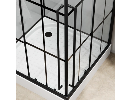 Душевая кабина Niagara Standart ST100/15QR/KL/BKT 100x100 с низким поддоном, прозрачным стеклом - фото 6
