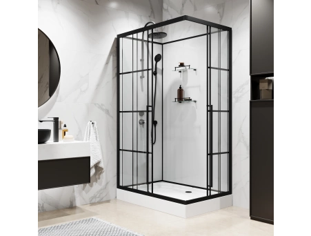 Душевая кабина Niagara Standart ST100/80/15QL/KL/BKT 100x80 с низким поддоном, прозрачным стеклом - фото 4