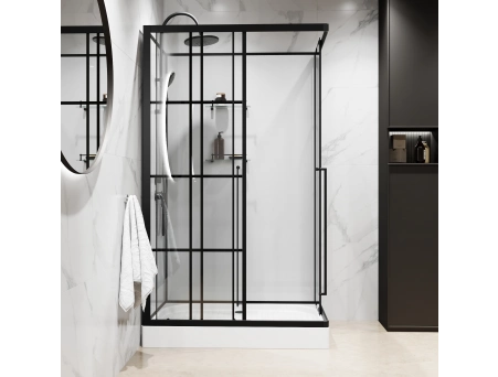 Душевая кабина Niagara Standart ST100/80/15QL/KL/BKT 100x80 с низким поддоном, прозрачным стеклом - фото 5